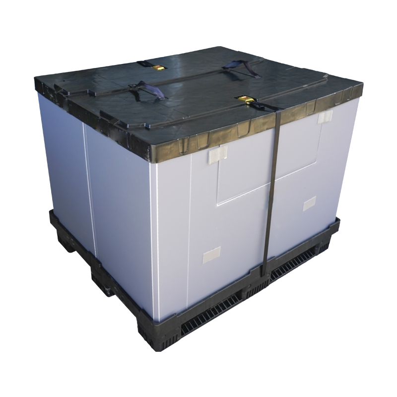 绑带款塑料围板箱